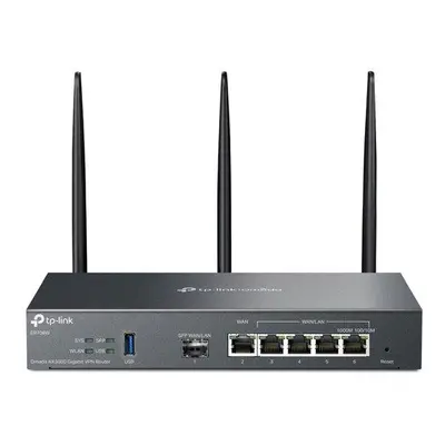 Router TP-Link ER706W VPN WiFi 6, 1x GWAN + 4x GWAN/LAN + 1x GWAN/LAN SFP, USB, Omáda SDN, ER70