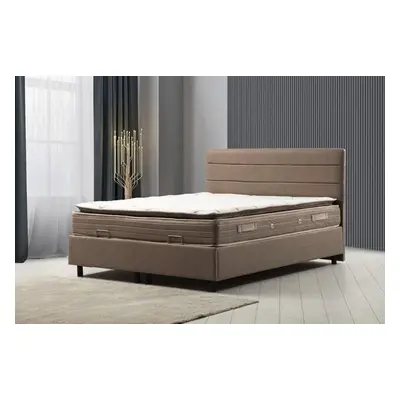 Hanah Home Double Mattress, Base & Headboard Orina Set 150 x 200 - Brown