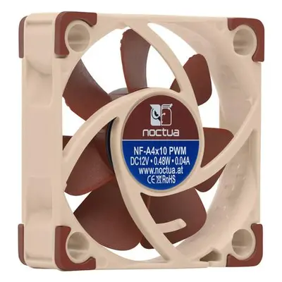 Noctua ventilátor NF-A4x10 PWM / 40mm / výška 10mm / PWM/ 4-pin, NF-A4x10 PWM