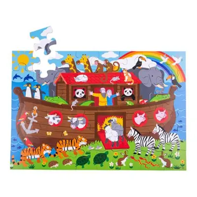 Bigjigs Toys Podlahové puzzle Noemova archa 48 dílků