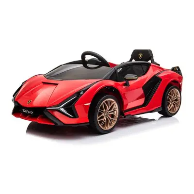 Dětské elektrické auto Lamborghini Sian červená/red