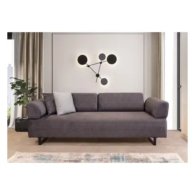 Atelier del Sofa 3-Seat Sofa-Bed Infinity with Side Table - Anthracite