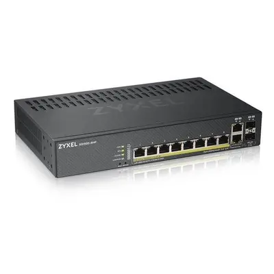 Zyxel GS1920-8HPv2 10 Port Smart Managed Switch 8x Gigabit Copper and 2x Gigabit dual pers., hy