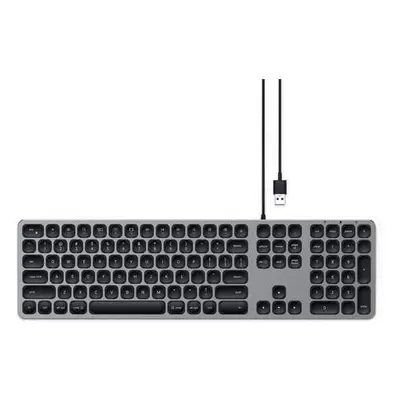 Satechi Aluminium Wired USB Keyboard EU - Space Gray, ST-AMWKM