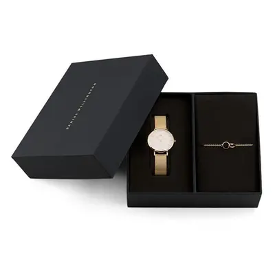 Daniel Wellington SET Combo Petite 32 YG White, Elan Unity Bracelet G 175mm