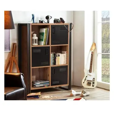 Hanah Home Bookshelf Cosmo Neva Atlantic PineBlack