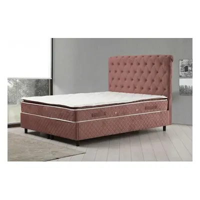 Hanah Home Double Mattress, Base & Headboard Sonata Set 160 x 200 v2 - Dusty Rose