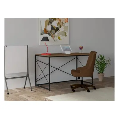 Hanah Home Study Desk Work - Walnut WalnutBlack