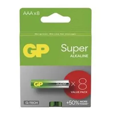 GP alkalická bat SUPER AAA (LR03) 8pack