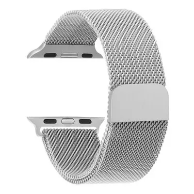 Tactical 748 Loop Slim Magnetický Kovový Řemínek pro iWatch 1/2/3/4/5/6/SE 38/40mm Silver