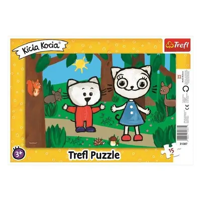 TREFL Puzzle Kicia Kocia: Kittykit v lese 15 dílků