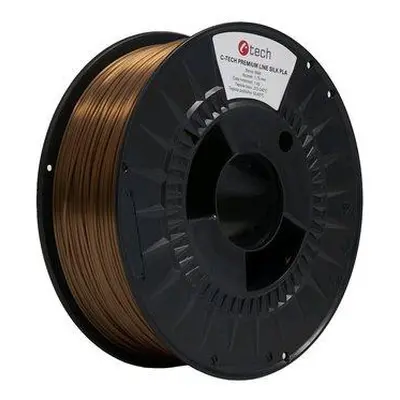 Tisková struna (filament) C-TECH PREMIUM LINE, Silk PLA, měď, 1,75mm, 1kg, 3DF-P-SPLA1.75-COPPER