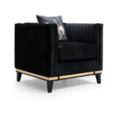 Atelier del Sofa Wing Chair Bellino - Black