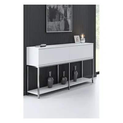 Hanah Home Console Lord - White, Silver WhiteSilver