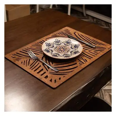 Hermia Table Mat Set (6 Pieces) Plane - Walnut