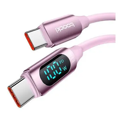 Kabel USB-C na USB-C Toocki TXCTT1- XX04-B2, 2m, FC 100W (růžový)