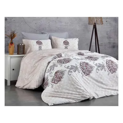 L'essentiel Maison Ranforce Single Quilt Cover Set Daisy - Red RedWhiteGrey