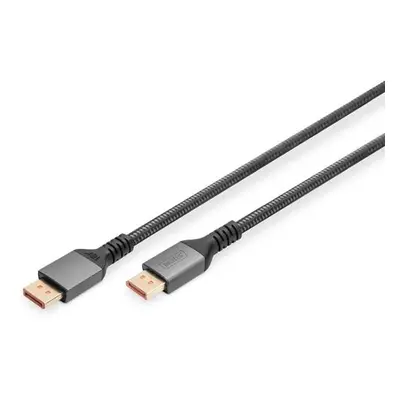 Digitus DP Kabel PREMIUM DP2.1 1m 16K@60Hz, UHD, 80Gbps, Alu