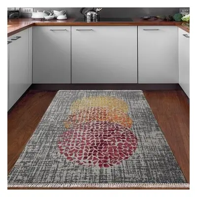 Conceptum Hypnose Carpet (100 x 300) E4052 - Cream, Orange, Red CreamOrangeRed