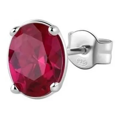 Brosway Půvabná single náušnice Fancy Passion Ruby FPR06