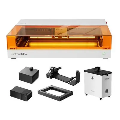 Laserový gravírovací stroj 2 v 1 xTool S1 40W All-in-One Kit (bílý),