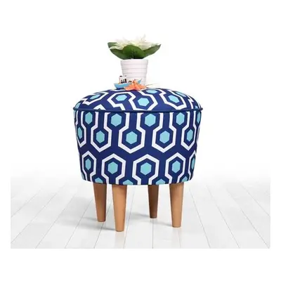 Atelier del Sofa Pouffe Sky v2 - Blue, White BlueWhite