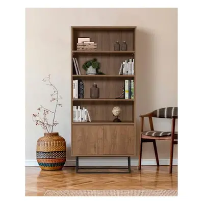 Hanah Home Bookshelf Rea WalnutBlack