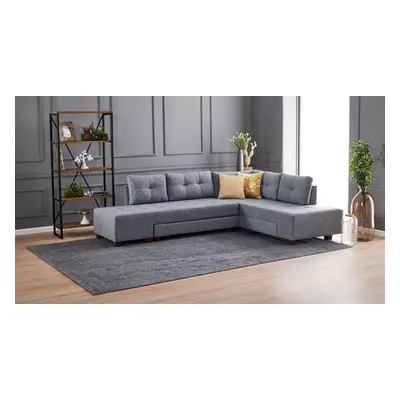 Atelier del Sofa Corner Sofa-Bed Manama Corner Sofa Bed Right - Grey