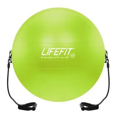 Gymnastický míč s expanderem LIFEFIT GYMBALL EXPAND 65 cm