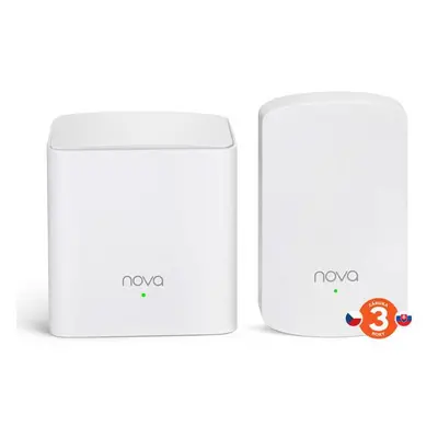 Tenda Nova MW5 (2-pack) WiFi AC1200 Mesh system Dual Band, 2x GLAN/GWAN, další 1x LAN, SMART CZ 