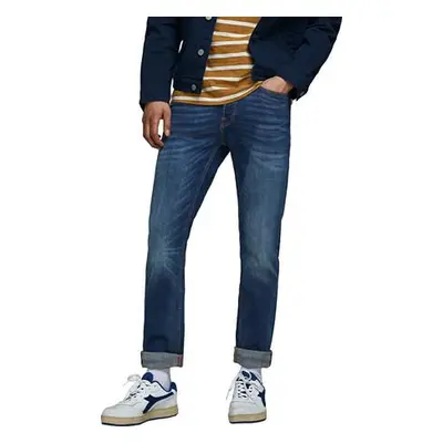 Jack&Jones Pánské džíny Slim Straight Fit JJITIM 12146384 Blue Denim 32/36