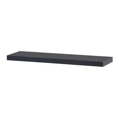 Autronic P-013 GREY2 Polička nástěnná 90 cm, MDF, barva tmavě šedý mat, baleno v ochranné fólii