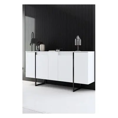 Hanah Home Console Luxe - White, Black WhiteBlack