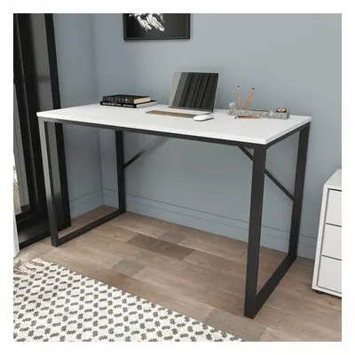 Hanah Home Study Desk Layton - Black, White BlackWhite