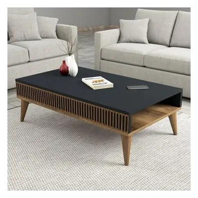 Hanah Home Coffee Table Milan - Walnut, Anthracite WalnutAnthracite