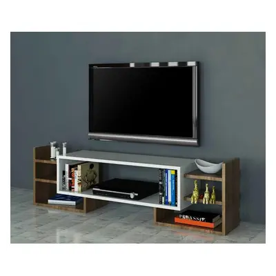 Hanah Home TV Unit Sema - White, Walnut WhiteWalnut