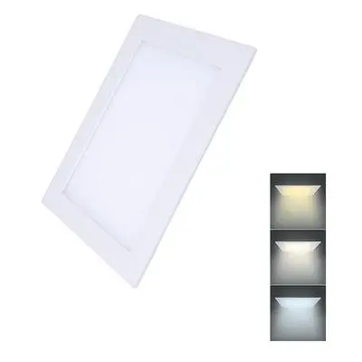 Solight WD141 LED mini panel CCT, podhledový, 12W, 900lm, 3000K, 4000K, 6000K, čtvercový