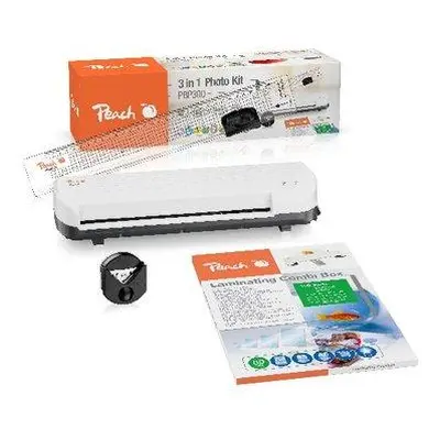 PEACH 4 in1 Laminating Kit PBP300, set laminátor PL707, řezačka PC100-04, mix folií a zařezávač 