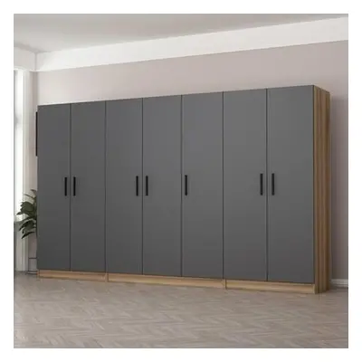 Hanah Home Wardrobe Kale - 7512 Anthracite