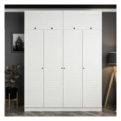 Hanah Home Wardrobe Kale - 8401 White