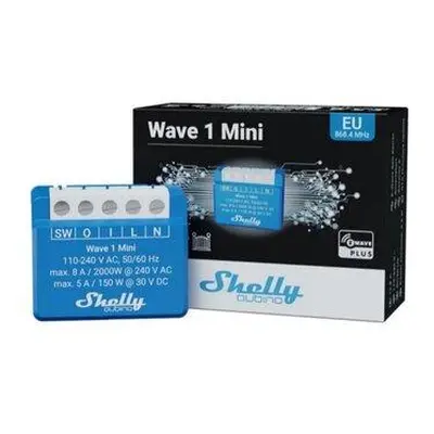 Shelly Qubino Wave 1 Mini - spínací modul 1x 8A (Z-Wave)