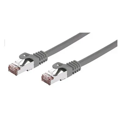 Kabel C-TECH patchcord Cat6, FTP, šedý, 5m