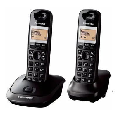 Panasonic KX-TGC212FXB, bezdrát. telefon, 2 sluchátka, černý, TBFSPATGC21210