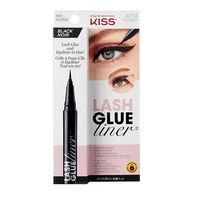 KISS Lepidlo na řasy s oční linkou Lash Glue Liner Black 0,7 ml