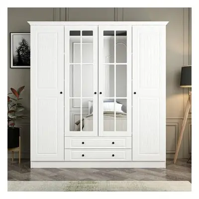 Hanah Home Wardrobe Kale - 4781 White