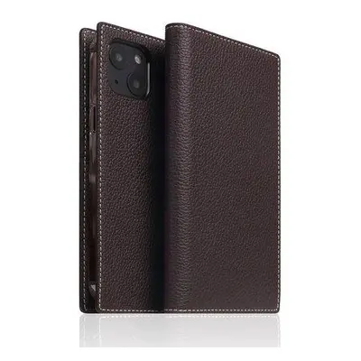 SLG Design puzdro D8 Full Grain Leather pre iPhone 14 - Brown Cream