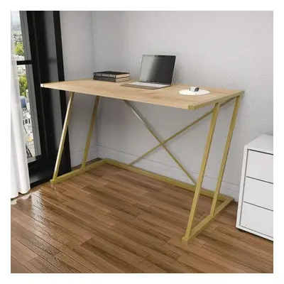 Hanah Home Study Desk Adelaide - Gold, Oak GoldOak