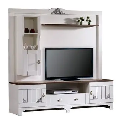 Hanah Home TV Unit Gazel WhiteBrown