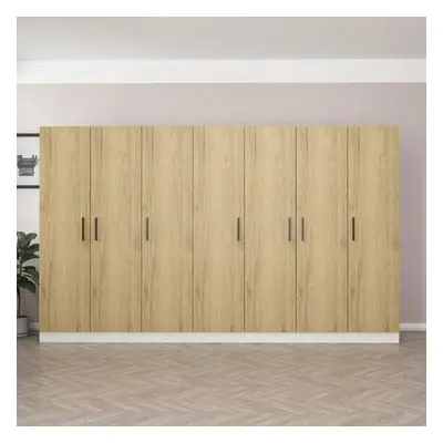 Hanah Home Wardrobe Kale - 3863 Walnut