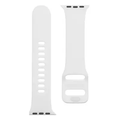 Tactical 797 Silikonový Řemínek s Přezkou pro Apple iWatch 1/2/3/4/5/6/SE 42/44mm White